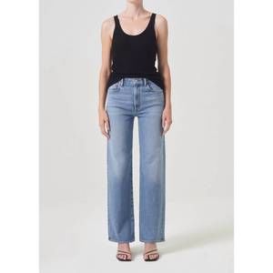 NEW AGOLDE harper jean mid rise relaxed straight in flash
